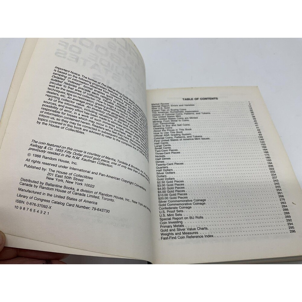 The Official 1989 Blackbook Price Guide US Coins 27th Ed Hudgens PB Black USA - Picture 4 of 8